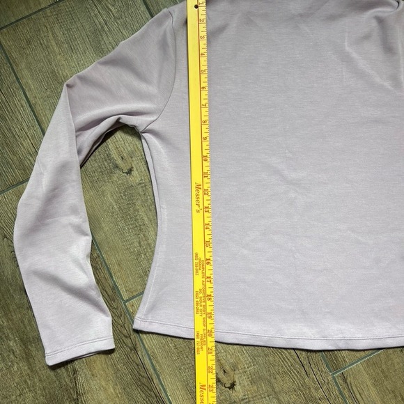 Banana Republic NEW Lilac Soft Touch Pleated Boat Neck Long Sleeve Top Women's M - Picture 6 of 6